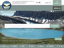 Tablet Screenshot of clearwatercounty.ca